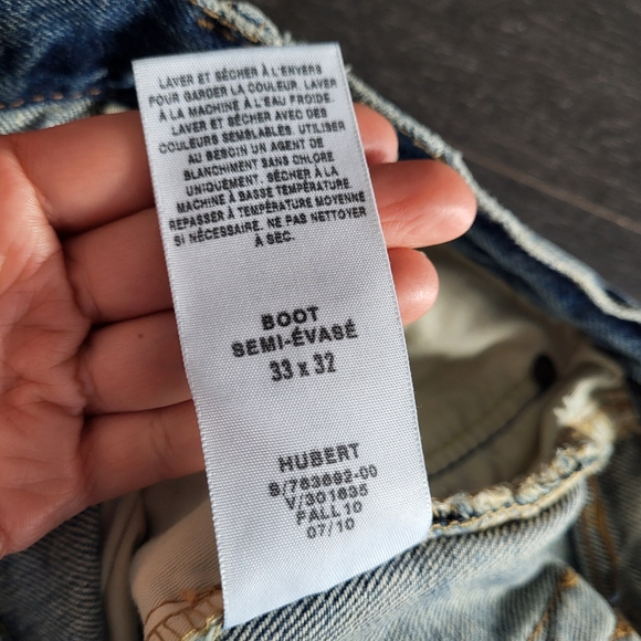 Vintage Gap Faded Blue Denim Jeans Semi Boot Cut - Picture 12 of 13